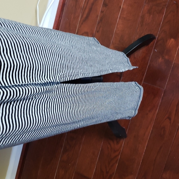 NWT Black & White Striped Maxi Knit Skirt - Picture 3 of 9